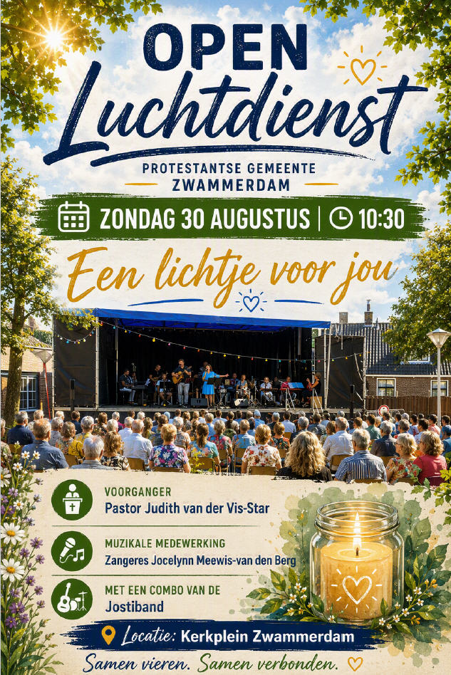 Open Air Church Service at Kerkplein Zwammerdam